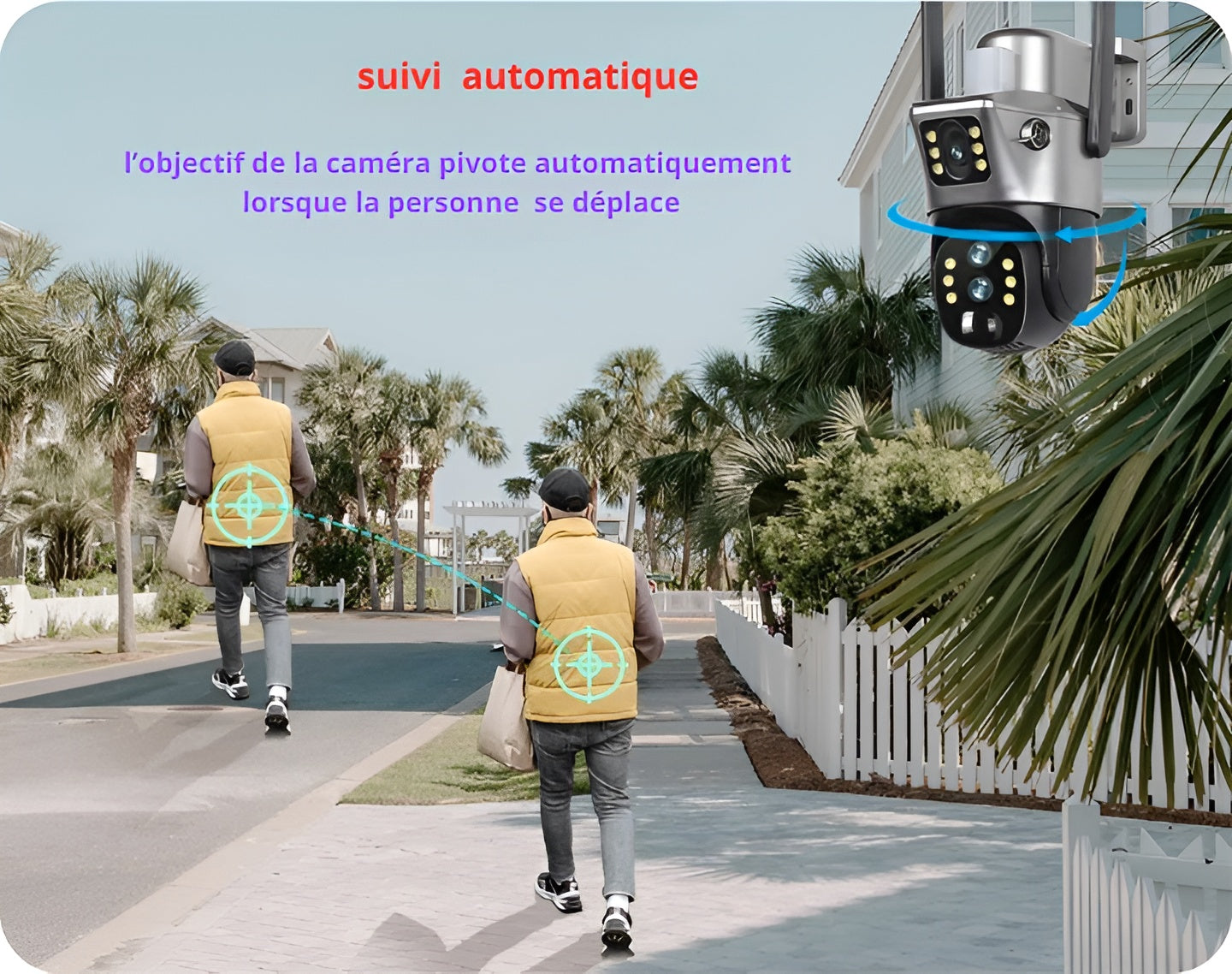 suncamprotect™ caméra de surveillance solaire wifi